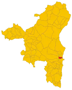 Localisation de Girasole