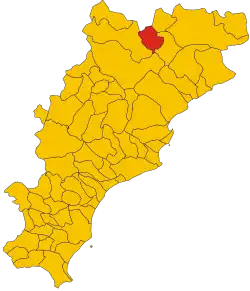 Localisation de Giusvalla