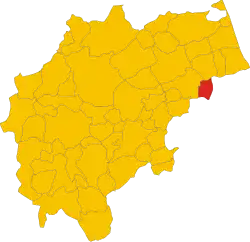 Localisation de Monte San Giusto