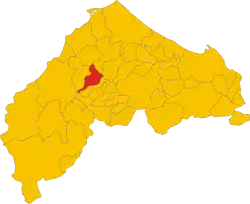 Localisation de Montecarotto