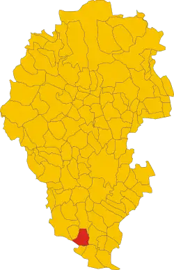 Localisation de Orgiano