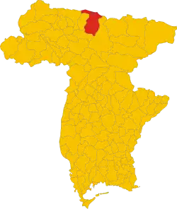 Localisation de Paularo