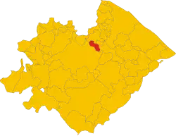 Localisation de Petriano