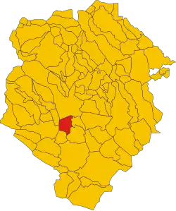 Localisation de Ponderano