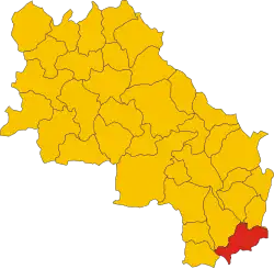 Localisation de San Casciano dei Bagni