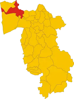 Localisation de San Giuliano Terme