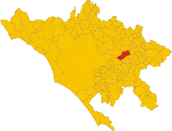 Localisation de San Gregorio da Sassola