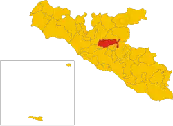 Localisation de Sant'Angelo Muxaro