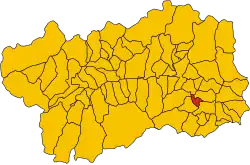 Localisation de Verrès