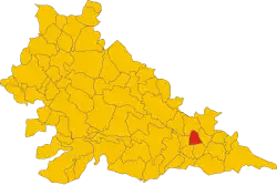 Localisation de Pieve di Coriano