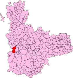 Localisation de Pedrosa del Rey