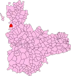 Localisation de Santa Eufemia del Arroyo