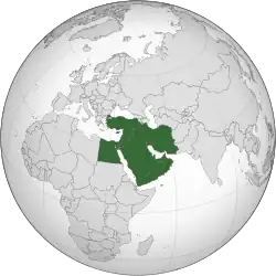 Description de l'image Middle East (orthographic projection).svg.