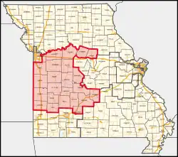 Description de l'image Missouri's 4th congressional district (since 2023).svg.