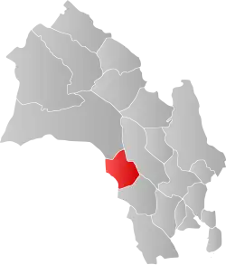 Localisation de Rollag