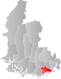 Localisation de Søgne