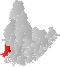 Localisation de Flekkefjord