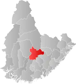 Localisation de Evje og Hornnes