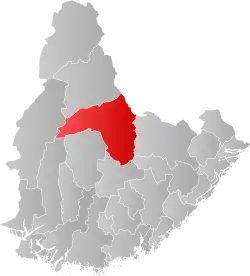 Localisation de Bygland