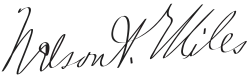 signature de Nelson Miles