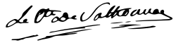 signature de Nicolas-Marie-Jean-Claude Fay de Sathonay