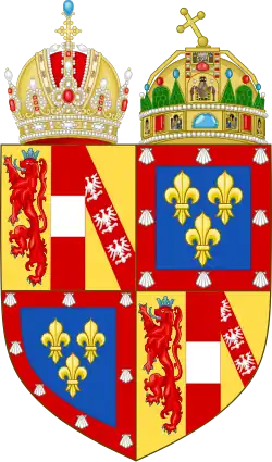 Description de l'image Personal Arms of Empress-Queen Zita.svg.
