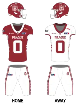 Description de l'image Prague Lions Uniform (2024-).svg.