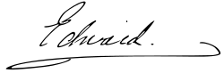 Signature de Albert-Victor de Clarence