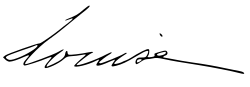 Signature de Louise Mountbatten