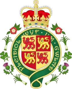 Badge royal du pays de Galles.