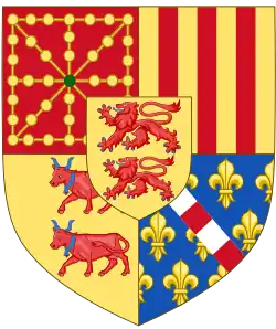 Description de l'image Royal Lesser Arms of Navarre (1479-1483).svg.