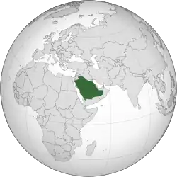 Description de l'image Saudi Arabia (orthographic projection).svg.