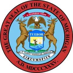 Description de l'image Seal of Michigan.svg.