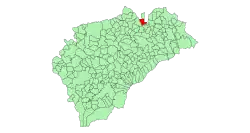 Localisation de Aldeanueva de la Serrezuela