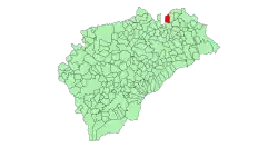 Localisation de Honrubia de la Cuesta