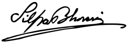 signature de Silpa Bhirasri