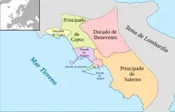 Description de l'image Stati presenti in Campania intorno all'anno 1000-es.svg.