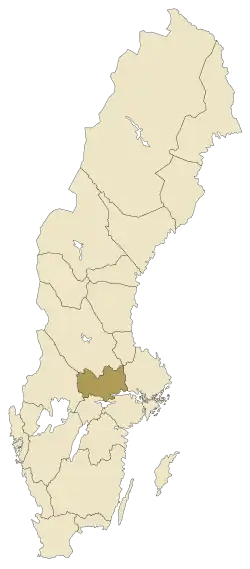Localisation de Västmanland