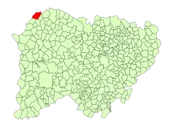 Localisation de Aldeadávila de la Ribera