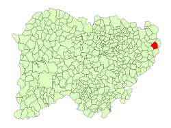 Localisation de Paradinas de San Juan