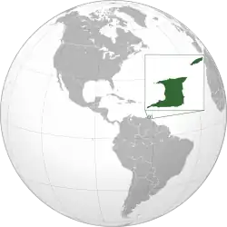 Description de l'image Trinidad and Tobago (orthographic projection).svg.