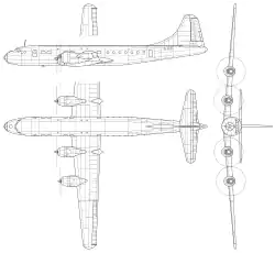 Description de l'image Tupolev Tu-70 3-view line drawing.svg.