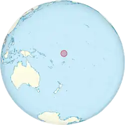 Description de l'image Tuvalu on the globe (Polynesia centered).svg.