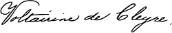 signature de Voltairine de Cleyre