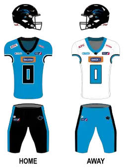 Description de l'image Wrocław Panthers Uniform (2024).svg.