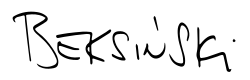 signature de Zdzisław Beksiński
