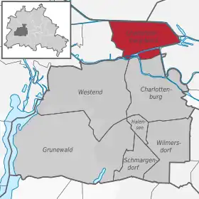 Localisation de Berlin-Charlottenbourg-NordBerlin-Charlottenburg-Nord