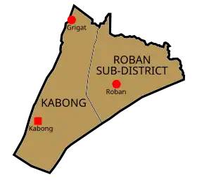 Localisation de District de Kabong