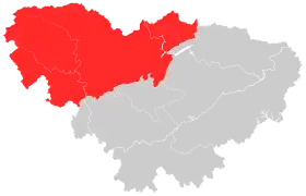 Localisation de Sāngzhí Xiàn