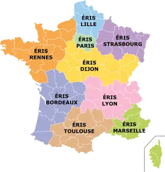 Carte de l'organisation